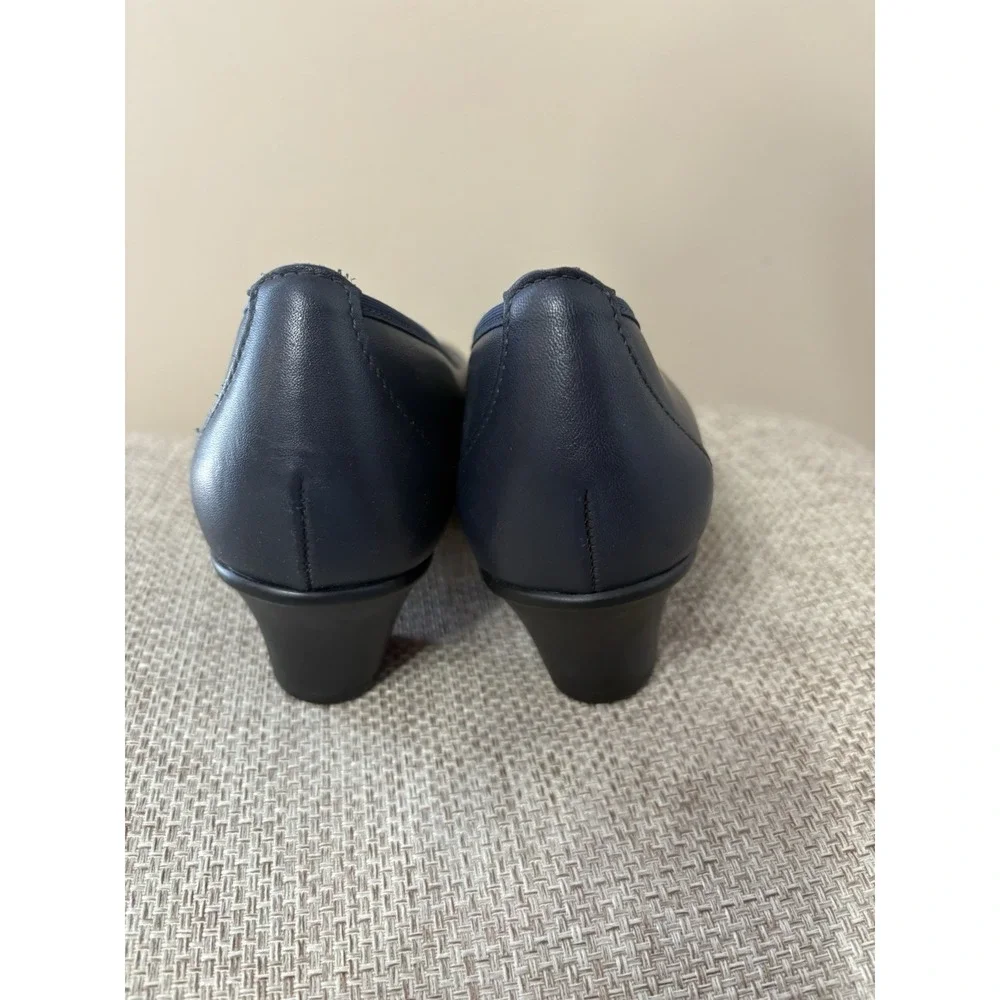 SAS‎ Milano Navy Leather Pump Shoes 